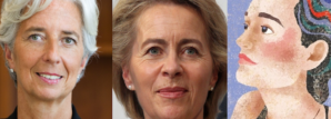 Da sinistra: Christine Lagarde, Ursual von der Leyer, Carola Rackete