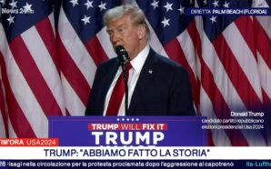 Trump: “Sono il nuovo presidente degli Stati Uniti, abbiamo scritto…